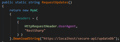 Figure 18. Method invoked by the MainServer module Figure 18. Method invoked by the MainServer module
